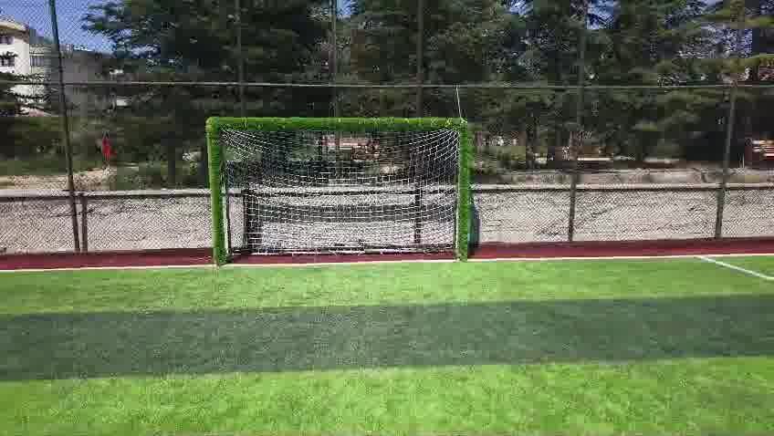 Ada Halı Saha Kırkkonaklar kale, ağaçlar arasından görünüm